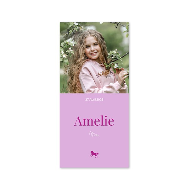 Single Card Panoramic Portrait 9,3 x 19,6 cm