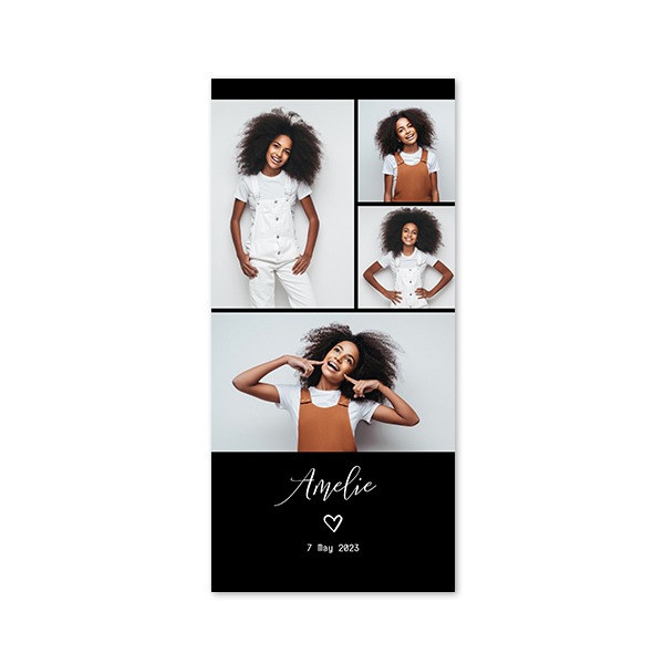 Single Card Panoramic Portrait 9,3 x 19,6 cm