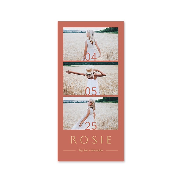 Single Card Panoramic Portrait 9,3 x 19,6 cm
