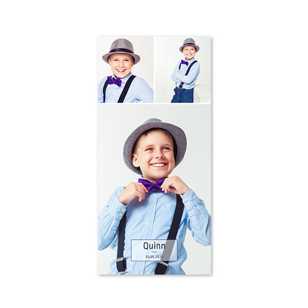 Single Card Panoramic Portrait 9,3 x 19,6 cm