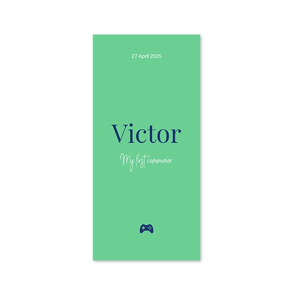 Faire-part 1 volet Pano portrait 9,3 x 19,6 cm