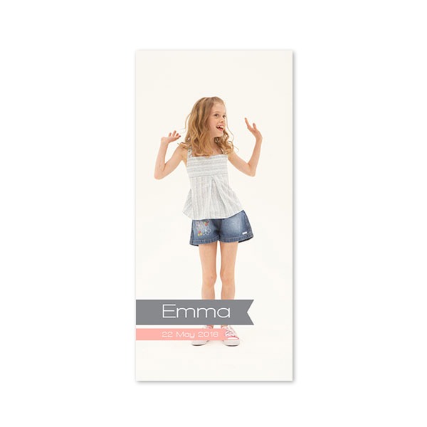 Single Card Panoramic Portrait 9,3 x 19,6 cm