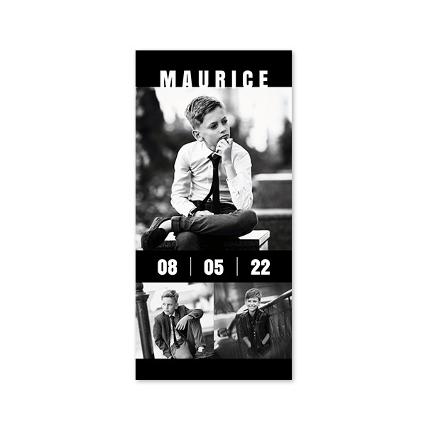 Enkle Fotokort Pano Portræt 9,3 x 19,6 cm