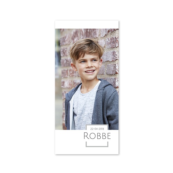 Faire-part 1 volet Pano portrait 9,3 x 19,6 cm