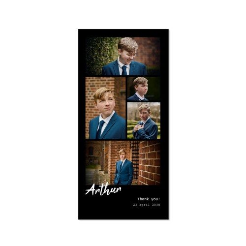 Single Card Panoramic Portrait 9,3 x 19,6 cm