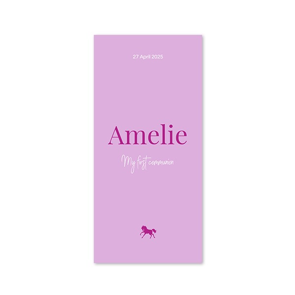 Single Card Panoramic Portrait 9,3 x 19,6 cm