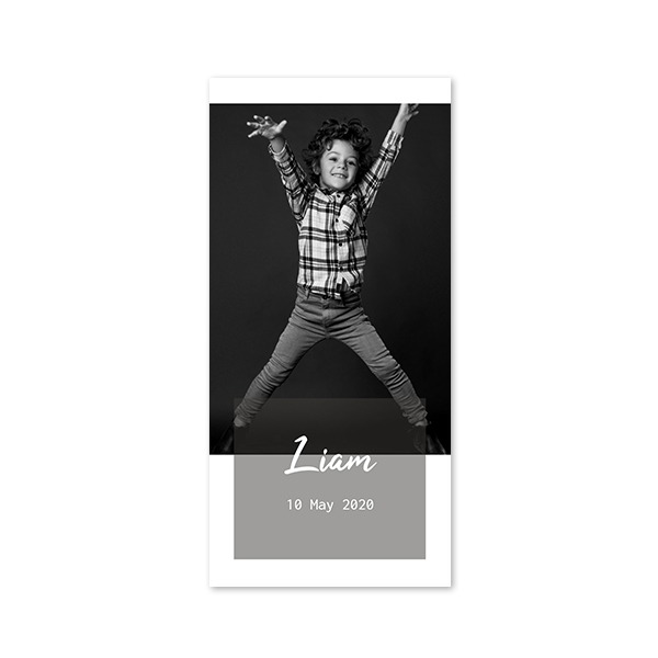 Single Card Panoramic Portrait 9,3 x 19,6 cm