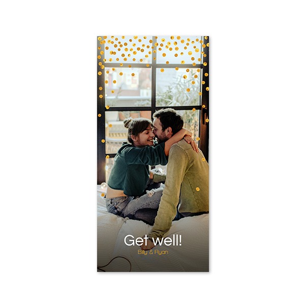 Enkle Fotokort Pano Stående 9,3 x 19,6 cm