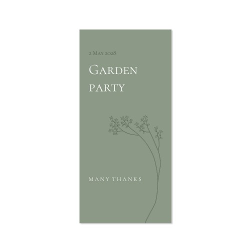 Single Card Panoramic Portrait 9,3 x 19,6 cm