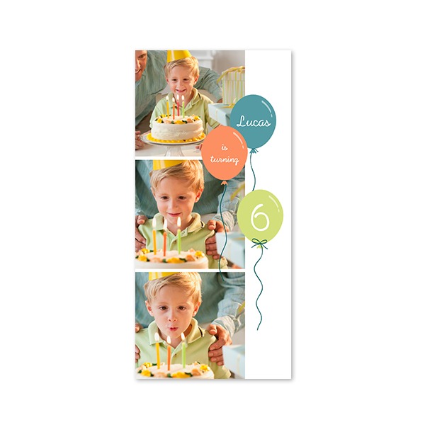 Enkla Fotokort Pano Stående 9,3 x 19,6 cm