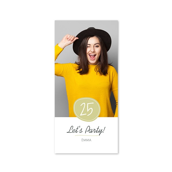 Enkle Fotokort Pano Portræt 9,3 x 19,6 cm