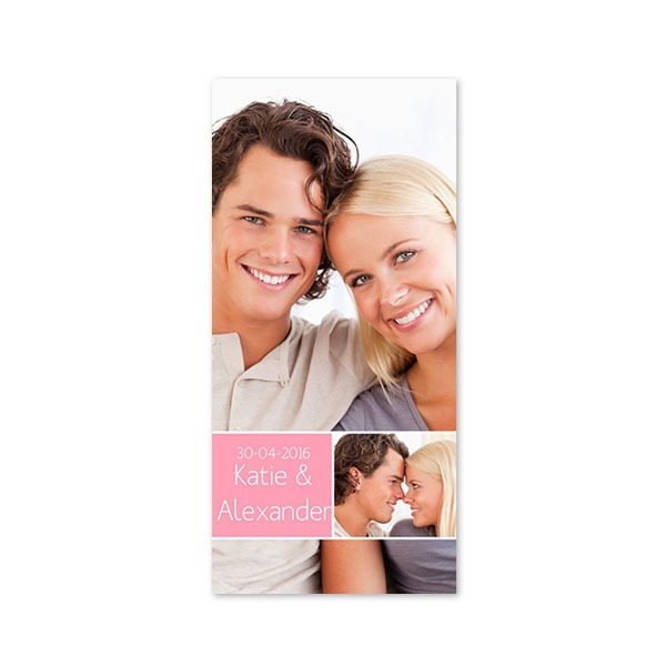 Enkle Fotokort Pano Portræt 9,3 x 19,6 cm