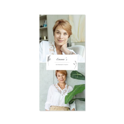 Grusskarte Panorama Hochformat 9,3 x 19,6 cm