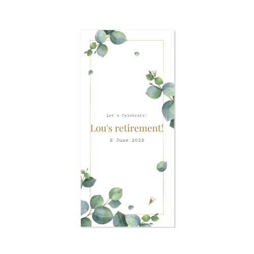 Single Card Panoramic Portrait 9,3 x 19,6 cm