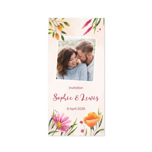 Single Card Panoramic Portrait 9,3 x 19,6 cm