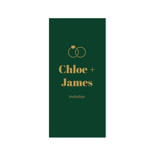 Faire-part 1 volet Pano portrait 9,3 x 19,6 cm