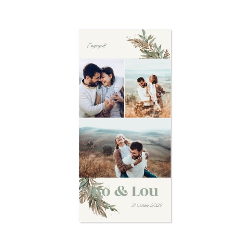 Single Card Panoramic Portrait 9,3 x 19,6 cm