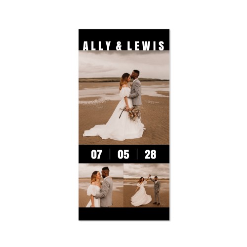 Enkle Fotokort Pano Portræt 9,3 x 19,6 cm