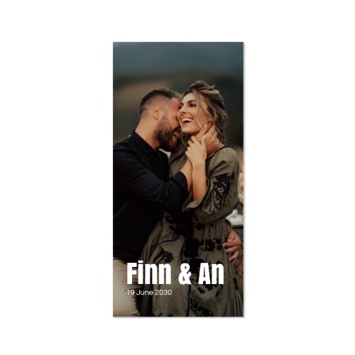 Single Card Panoramic Portrait 9,3 x 19,6 cm