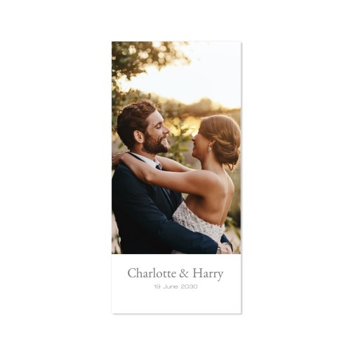 Single Card Panoramic Portrait 9,3 x 19,6 cm