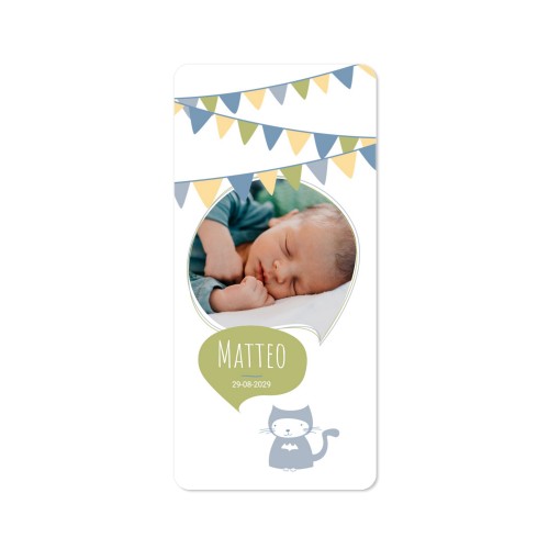 Single Card Panoramic Portrait rounded corners 9,3 x 19,6 cm