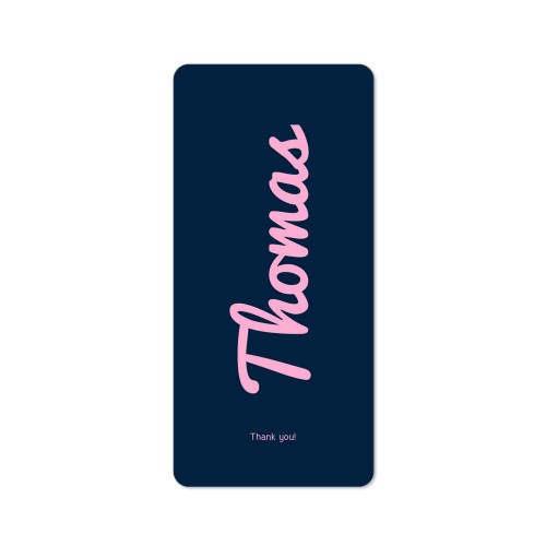 Single Card Panoramic Portrait rounded corners 9,3 x 19,6 cm