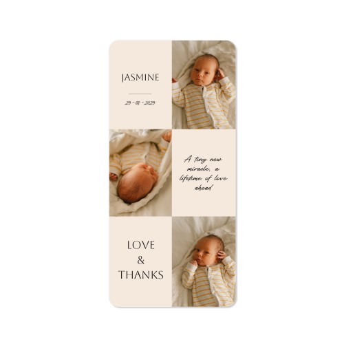 Single Card Panoramic Portrait rounded corners 9,3 x 19,6 cm