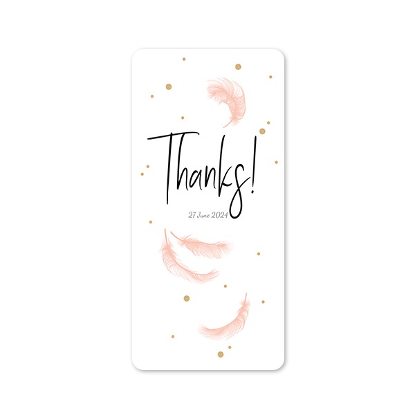 Single Card Panoramic Portrait rounded corners 9,3 x 19,6 cm