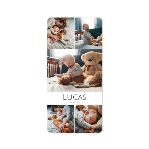 Grusskarte Panorama hochformat mit abgerundeten Ecken 9,3 x 19,6 cm