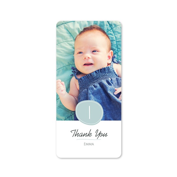 Single Card Panoramic Portrait rounded corners 9,3 x 19,6 cm