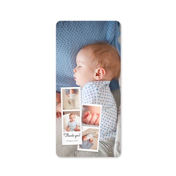 Single Card Panoramic Portrait rounded corners 9,3 x 19,6 cm