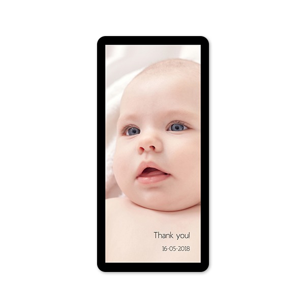 Single Card Panoramic Portrait rounded corners 9,3 x 19,6 cm