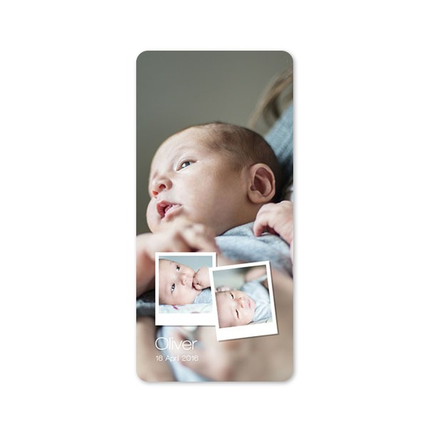 Single Card Panoramic Portrait rounded corners 9,3 x 19,6 cm