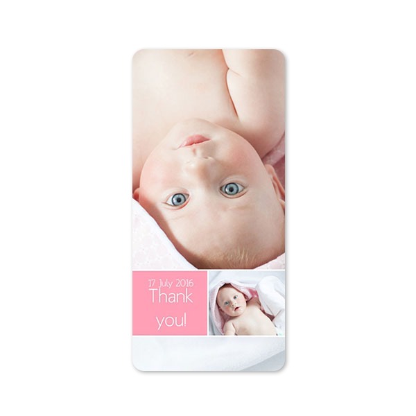 Single Card Panoramic Portrait rounded corners 9,3 x 19,6 cm