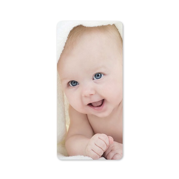 Grusskarte Panorama hochformat mit abgerundeten Ecken 9,3 x 19,6 cm