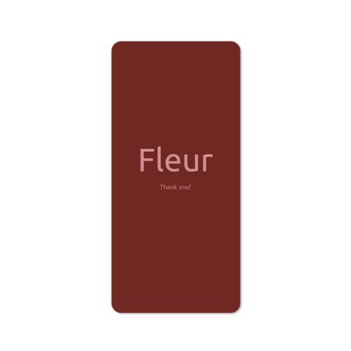 Single Card Panoramic Portrait rounded corners 9,3 x 19,6 cm