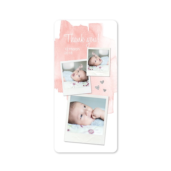 Single Card Panoramic Portrait rounded corners 9,3 x 19,6 cm
