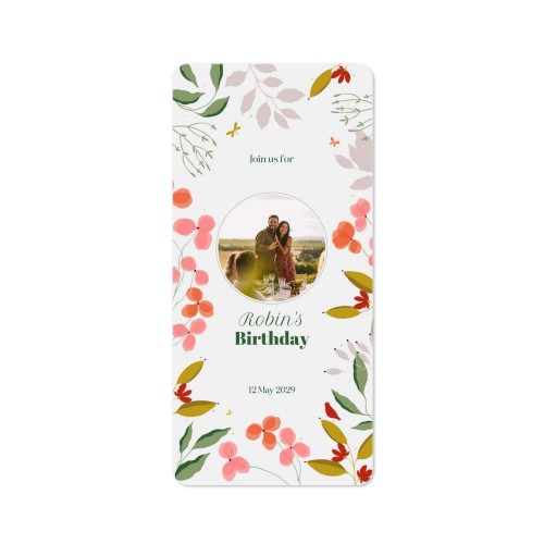 Fotokaart Panorama staand met ronde hoeken 9,3 x 19,6 cm