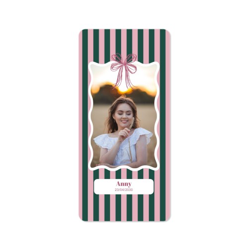 Single Card Panoramic Portrait rounded corners 9,3 x 19,6 cm