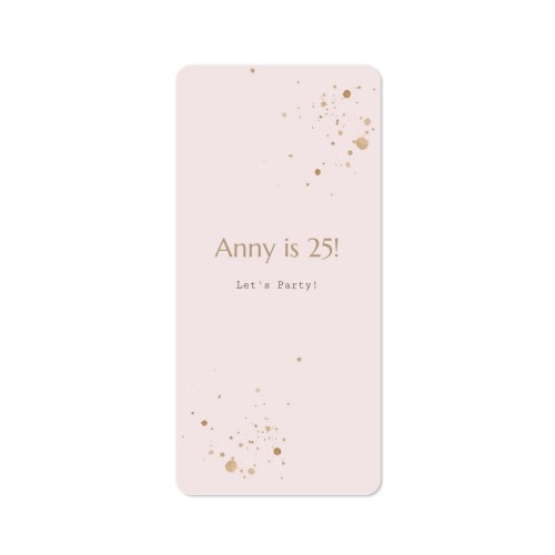 Faire-part 1 volet Pano portrait coins arrondis 9,3 x 19,6 cm