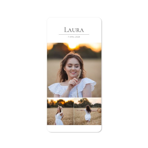 Klassiset Kuvakortit Pano pysty pyöristetyillä kulmilla 9,3 x 19,6 cm