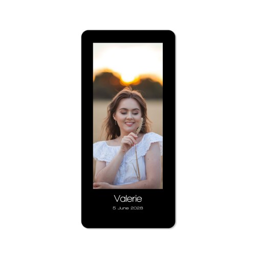 Fotokaart pano staand met ronde hoeken 9,3 x 19,6 cm Fotokaart pano staand met ronde hoeken 9,3 x 19,6 cm