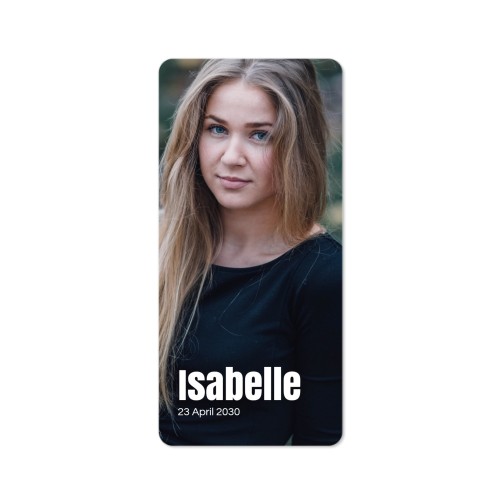 Single Card Panoramic Portrait rounded corners 9,3 x 19,6 cm
