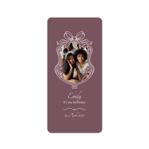 Single Card Panoramic Portrait rounded corners 9,3 x 19,6 cm