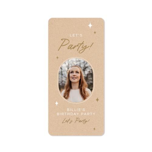 Faire-part 1 volet Pano portrait coins arrondis 9,3 x 19,6 cm