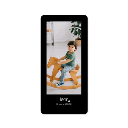 Faire-part 1 volet Pano portrait coins arrondis 9,3 x 19,6 cm Faire-part 1 volet Pano portrait coins arrondis 9,3 x 19,6 cm