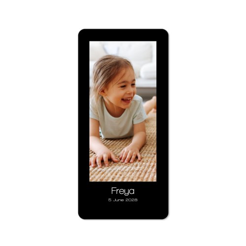 Single Card Panoramic Portrait rounded corners 9,3 x 19,6 cm