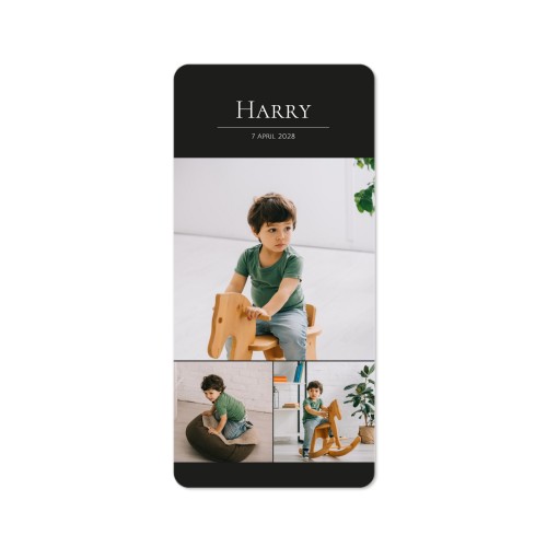 Enkla Fotokort Pano stående rundade hörn 9,3 x 19,6 cm