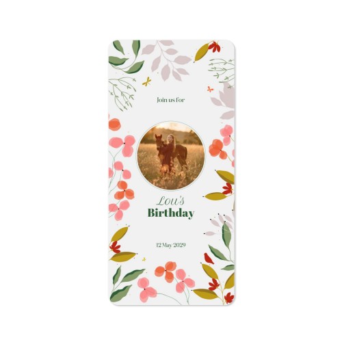 Enkla Fotokort Pano stående rundade hörn 9,3 x 19,6 cm