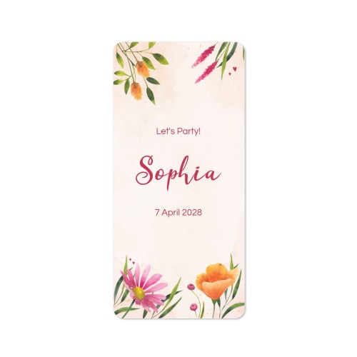 Single Card Panoramic Portrait rounded corners 9,3 x 19,6 cm